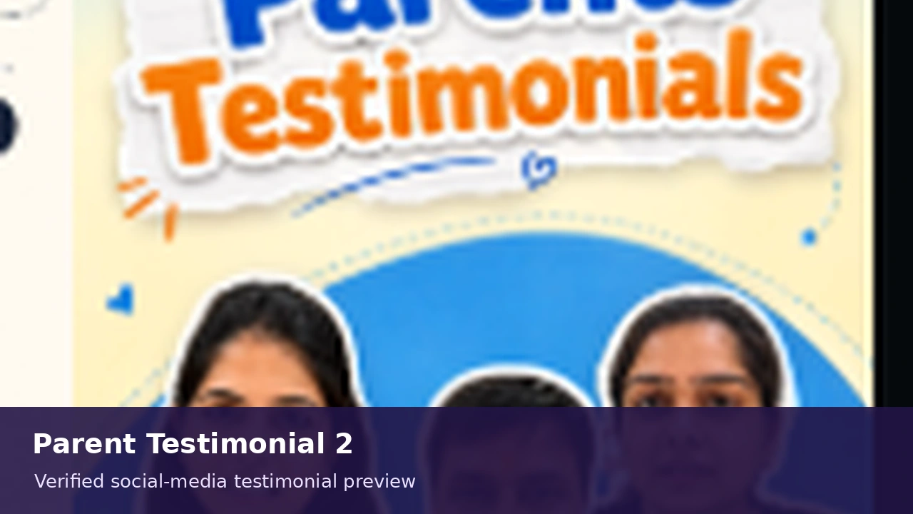 Parent testimonial