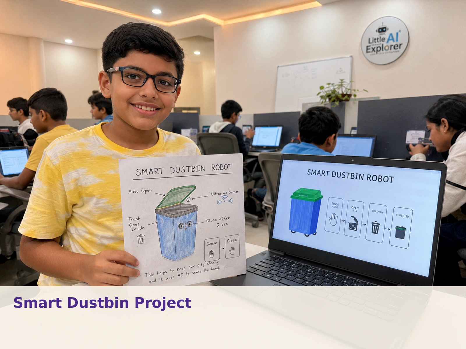 Smart Dustbin Robot